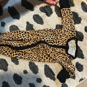 Little Sleepies Cheetah Print Kids Footie